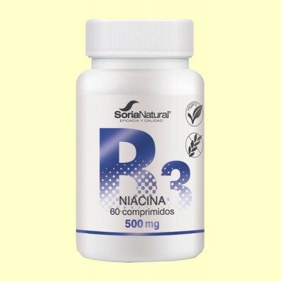Vitamina B3 - 60 comprimidos - Soria Natural