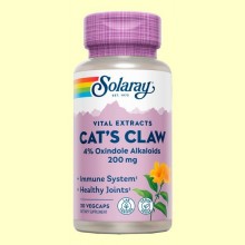 Uña de Gato Cat's Claw - 30 cápsulas - Solaray