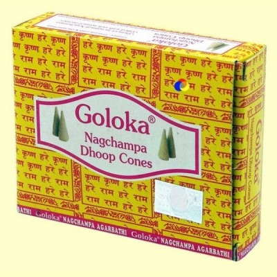 Incienso Nagchampa Dhoop Cones - 10 conos - Goloka