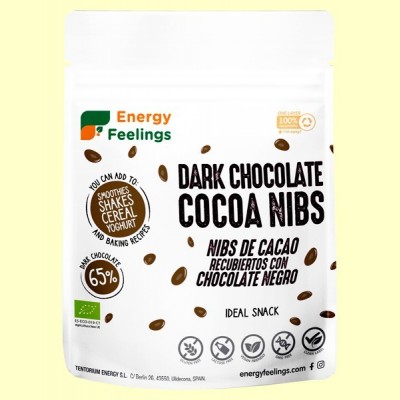 Nibs Bañados en Chocolate - 200 gramos - Energy Feelings
