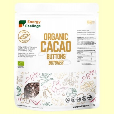 Botones de Cacao Eco XL - 500 gramos - Energy Feelings