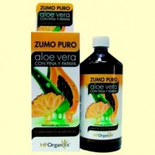 Zumo Puro de Aloe Vera - Piña y Papaya - 1000 ml - Herbofarm