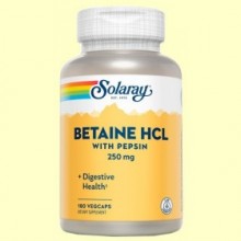 Betaine HCL - 180 cápsulas - Solaray