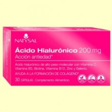 Ácido Hialurónico 200 mg - 30 cápsulas - Natysal