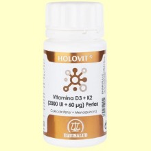 Holovit Vitamina D3 2000 UI + K2 60 μg - 60 perlas - Equisalud