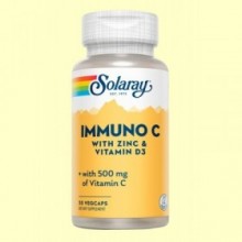 Inmuno C (C+D3+Zn) - 30 cápsulas - Solaray