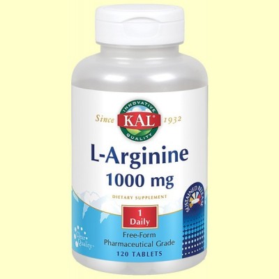 Kal L- Arginina  a/r 1000 mg - 120 comprimidos - Laboratorios Kal