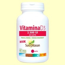 Vitamina D3 2.500 UI - 120 perlas - Sura Vitasan